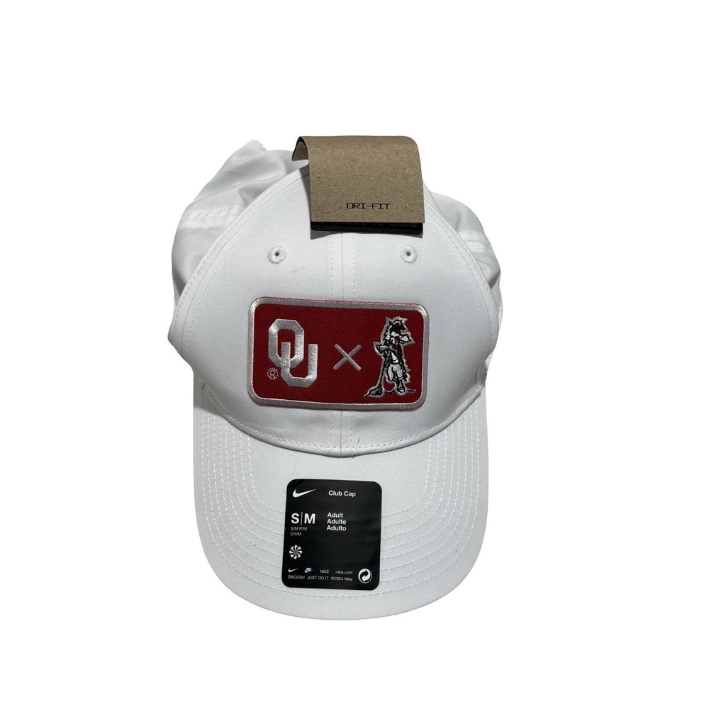 NWT Nike Club Cap Adult Unisex OU Sooners Adjustable Hat Size OSFM